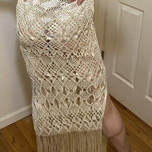Gorgeous Vintage Handmade Macramé Dress